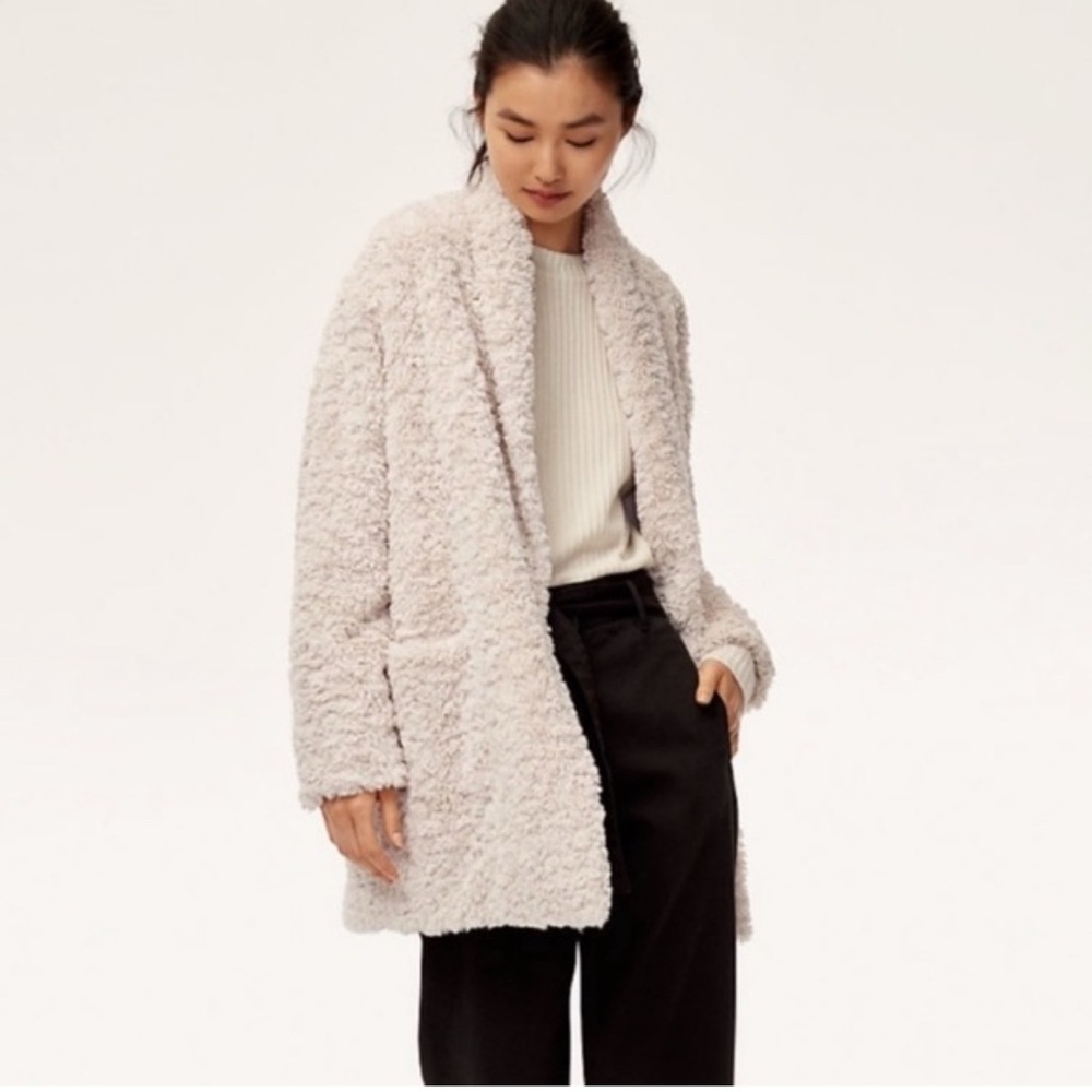 Women's Cream Teddy Coat